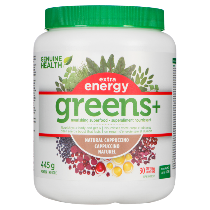 Greens+ Extra Energy - Cappuccino - 445 g