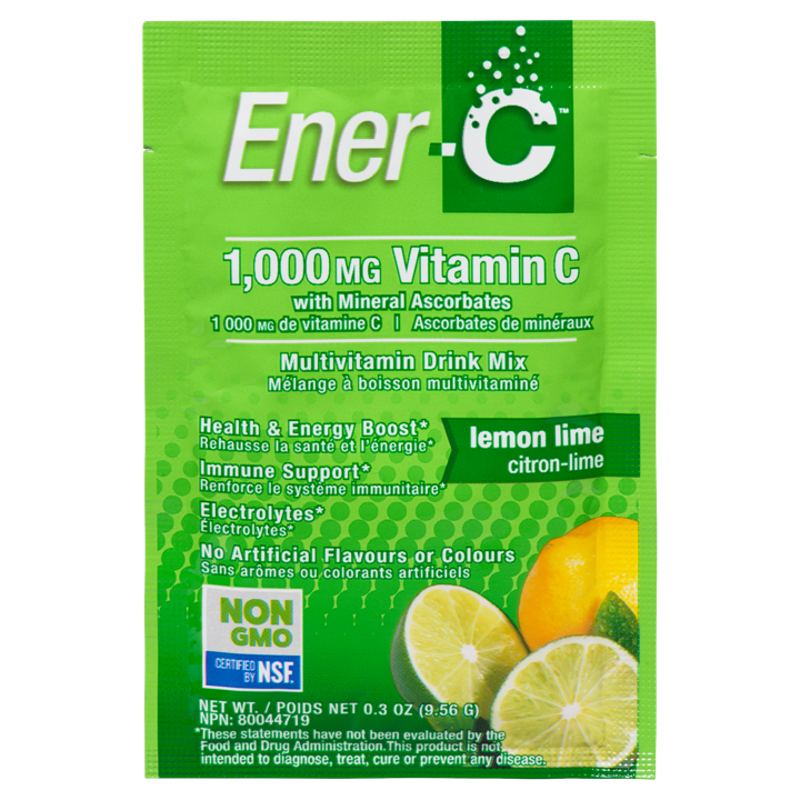 Vitamin C Effervescent Powdered Drink Mix - Lemon Lime 1,000 mg - 9.52 g