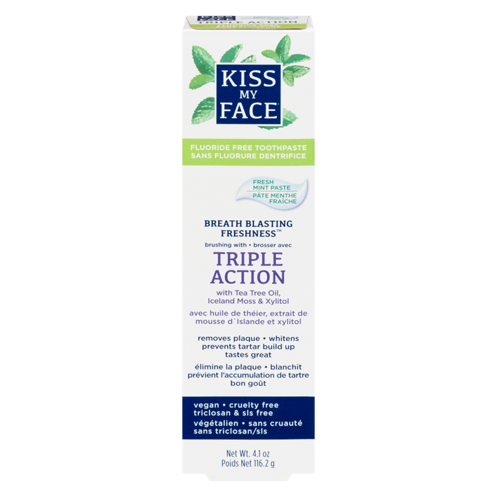 Triple Action Toothpaste w/Mint - Fresh Mint Paste - 116.2 g