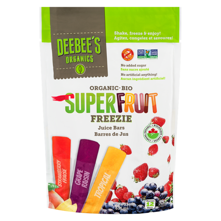 Organic Superfruit Freezie - 12 x 53 ml