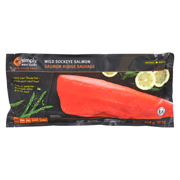 Sockeye Salmon Fillets - 454 g