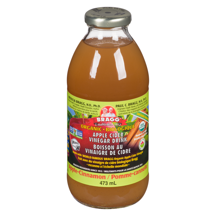 Apple Cider Vinegar All Natural Drink - Apple-Cinnamon - 473 ml