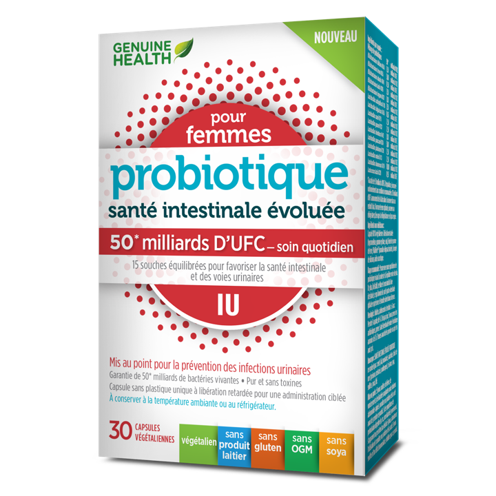 Advanced Gut Health Probiotic Women's UTI - 50 Billion CFU - 30 veggie capsules