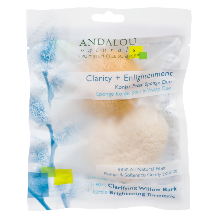 Konjac Facial Sponge Duo Clarity - 2 count