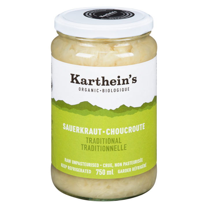 Raw Unpasteurized Sauerkraut - Traditional - 750 ml