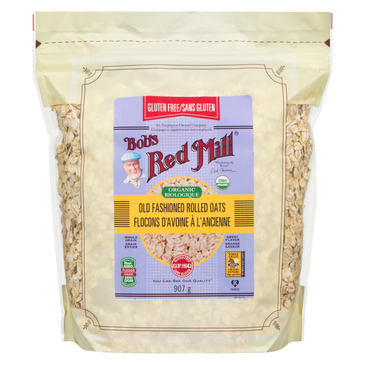 Organic Old Fashioned Rolled Oats - 907 g