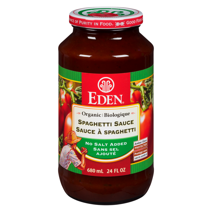 Organic Spaghetti Sauce - No Salt Added - 680 ml