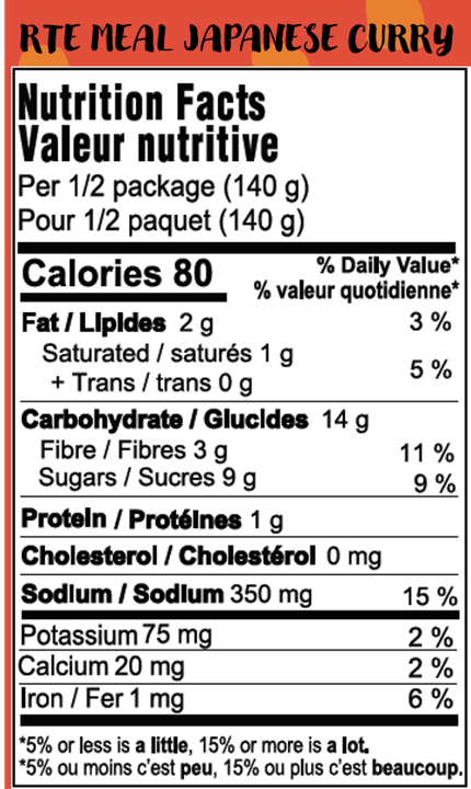 Ready To Eat Japanese Curry Noodle - 280 g