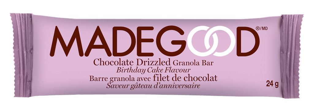 Chocolate Drizzled Granola Bars - Birthday Cake Flavour 5 x 24 g - 120 g