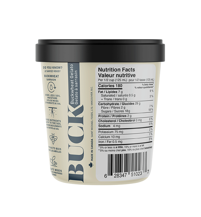 Vanilla Cool Buckwheat Gelato - 500 ml