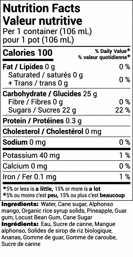 Sorbetto - Mango Pineapple Dairy Free - 106 ml