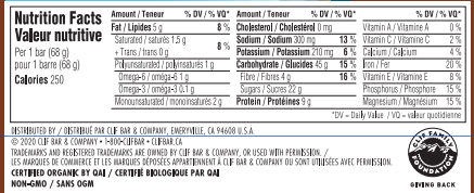 Energy Bar - Chocolate Chunk with Sea Salt