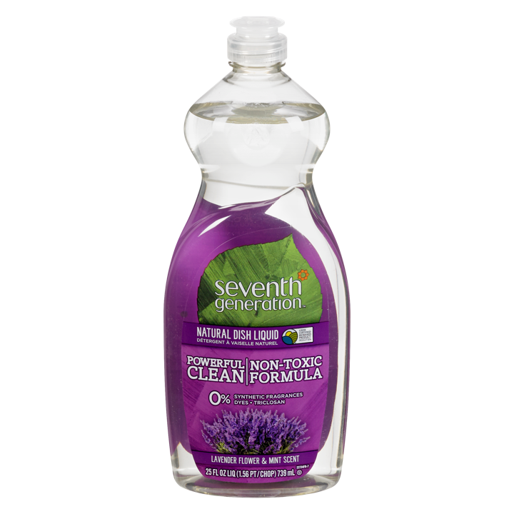 Natural Dish Liquid - Lavender Flower &amp; Mint - 739 ml