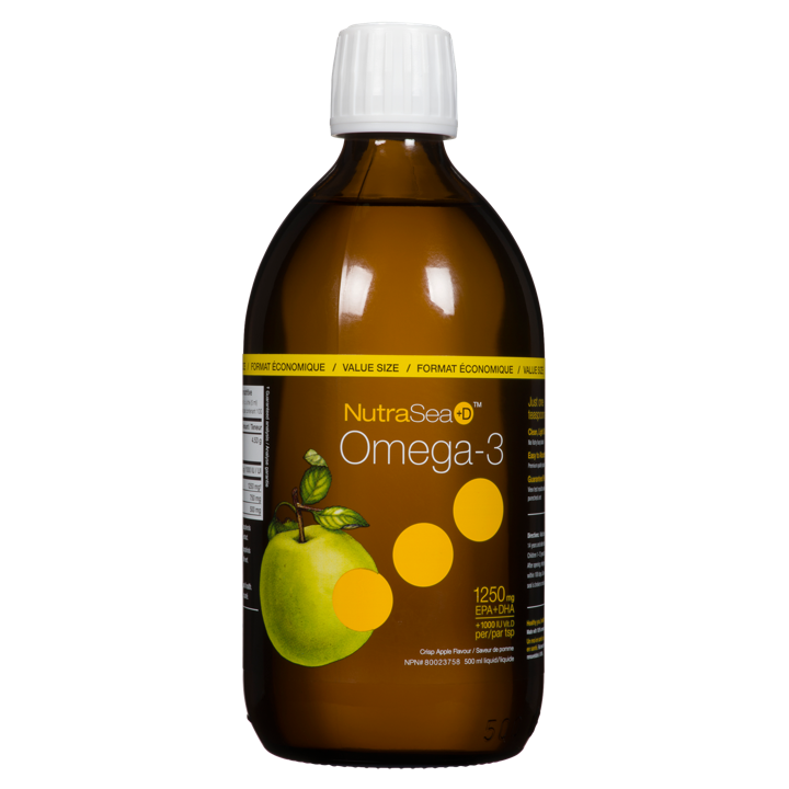 Nutrasea - Omega-3 - Crisp Apple 1,000 IU Vit D, 1,250 mg EPA + DHA