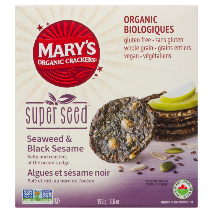 Super Seed Crackers - Seaweed Black Sesame