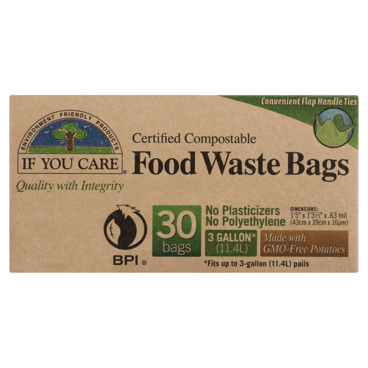 Certified Compostable Food Waste Bags - 11.4 L