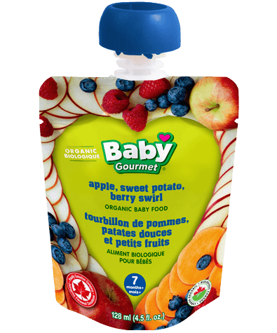 Organic Baby Food - Apple, Sweet Potato, Berry Swirl 7+ months