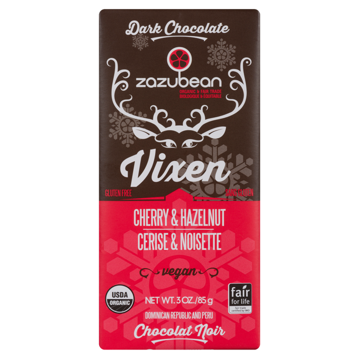 Chocolate Bar - Vixen Cherry Hazelnut Crunch 65% Cacao