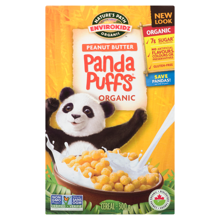 Envirokidz Panda Puffs - Peanut Butter