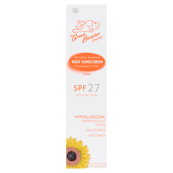 Natural Mineral Kids Sunscreen Spray - SPF 27