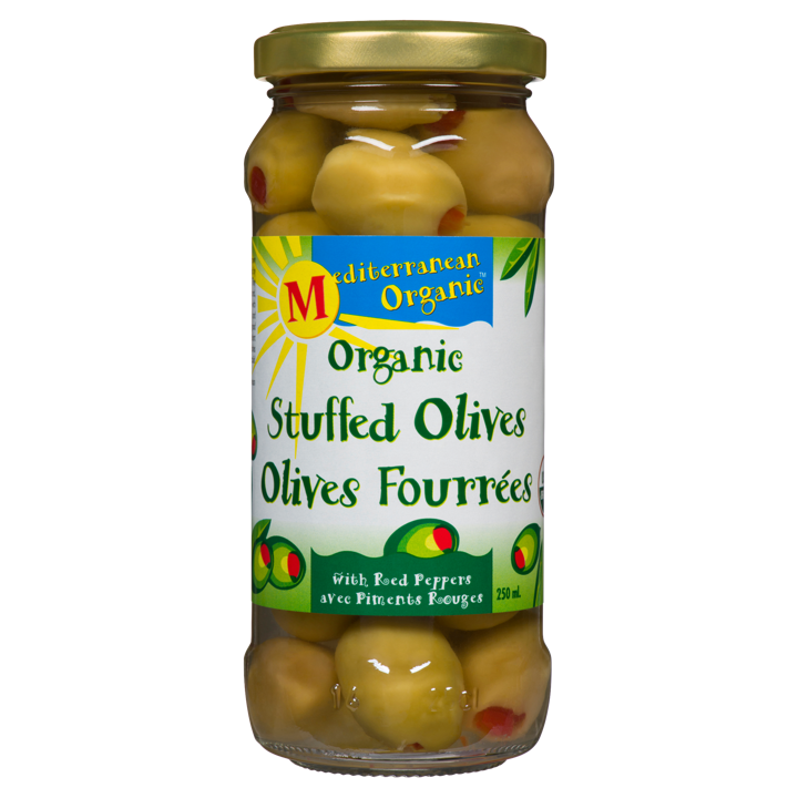 Stuffed Green Olives - Red Pepper