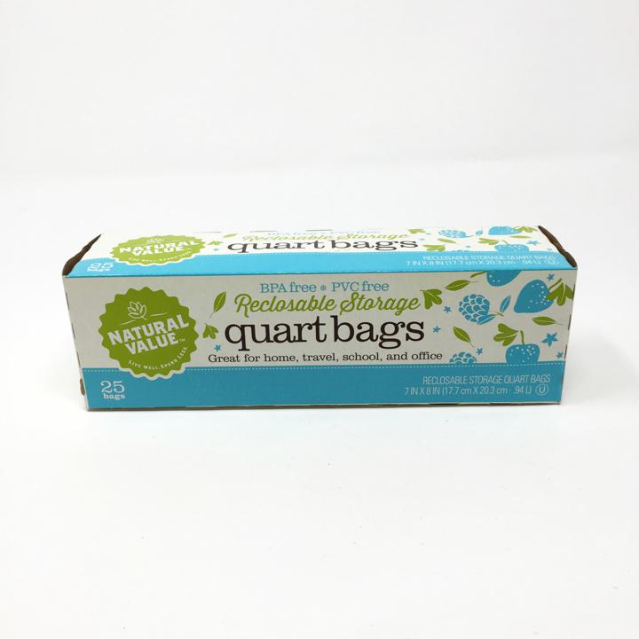 Reclosable Storage Bags Quart