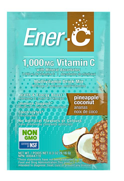 Vitamin C Effervescent Powdered Drink Mix - Pineapple Coconut 1,000 mg