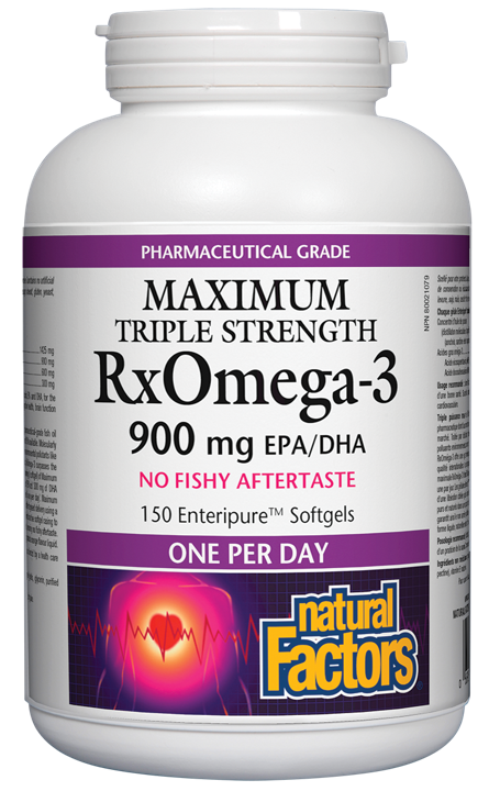 Maximum Triple Strength RxOmega-3 - 900 mg EPA/DHA