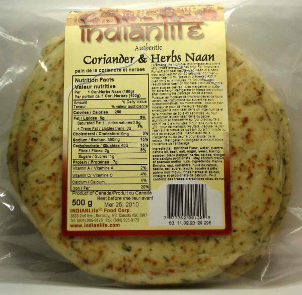 Coriander &amp; Herbs Naan