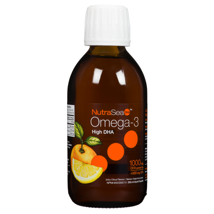 Omega-3 High DHA - Juicy Citrus 1,000 mg DHA + 500 mg EPA