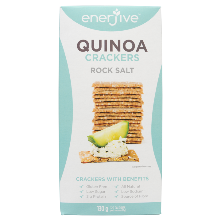 Quinoa Crackers - Rock Salt