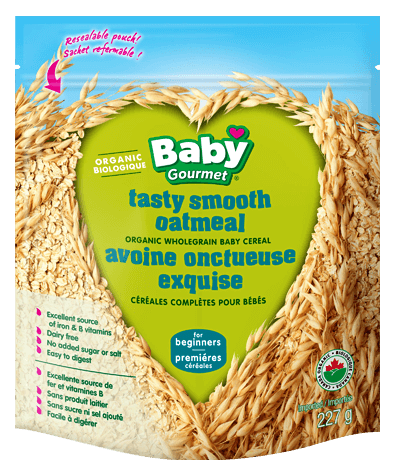Organic Wholegrain Baby Cereal - Tasty Smooth Oatmeal 4 to 6 months