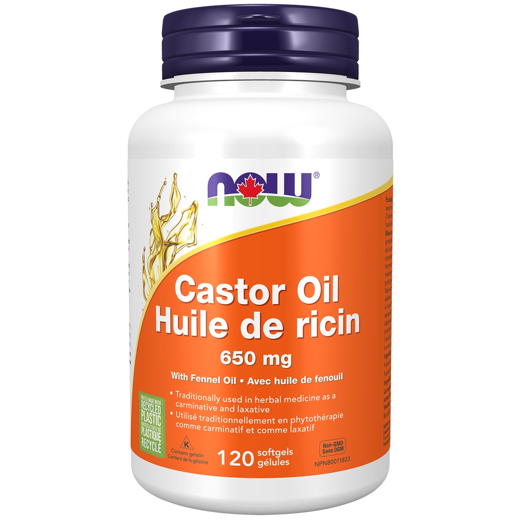 Castor Oil 650mg with Fennel Oil