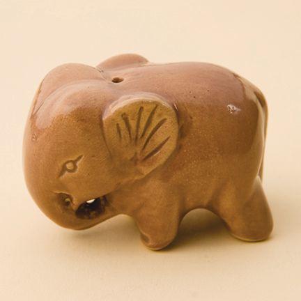 Ceramic - Elephant - Incense Holder