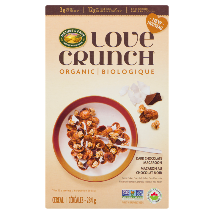 Love Crunch Cereal - Dark Chocolate Macaroon