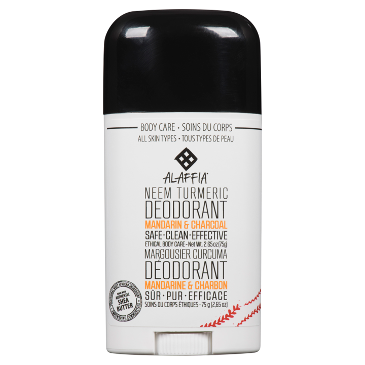 Neem Turmeric Deodorant - Mandarin &amp; Charcoal