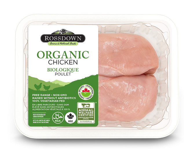 Chicken Breast Boneless Skinless Organic - Frozen