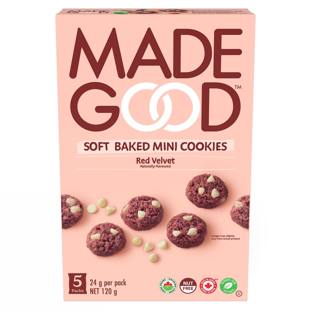 Soft Baked Mini Cookies - Red Velvet Org Pack