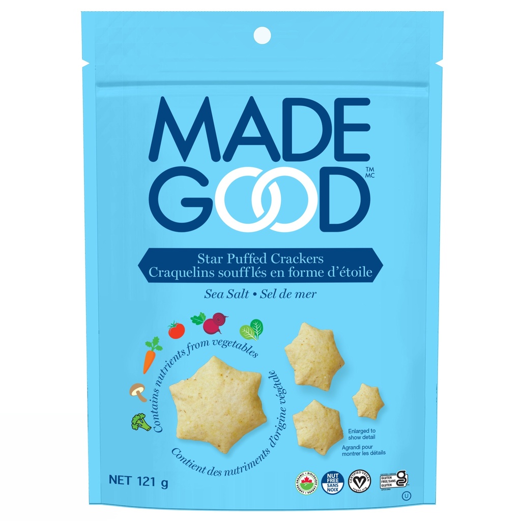 Star Puffed Crackers - Sea Salt Org