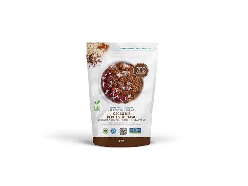 Sprouted Cacao Nib Instant Oatmeal