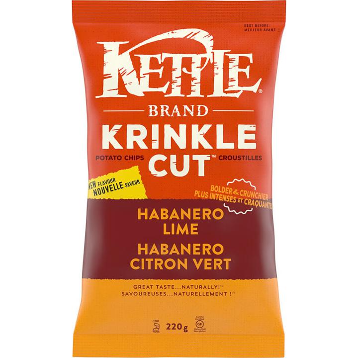 Krinkle Cut Potato Chips - Habanero Lime