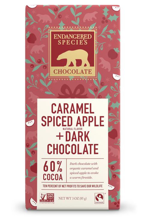 Dark Chocolate Caramel Spiced Apple Bar