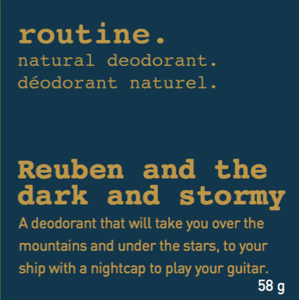 Reuben and the Dark and Stormy Deodorant