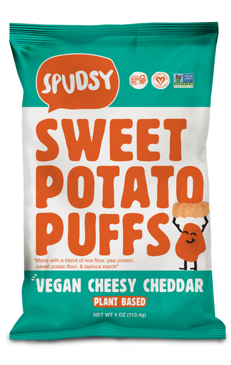 Sweet Potato Puffs - Vegan Cheesy Cheddar