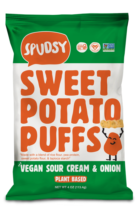 Sweet Potato Puffs - Vegan Sour Cream &amp; Onion