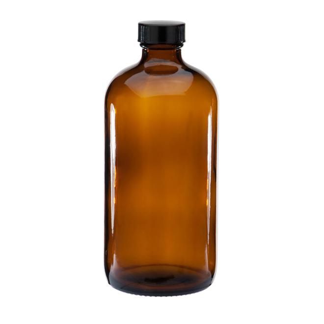 Boston Glass Bottle with Cap 125ml