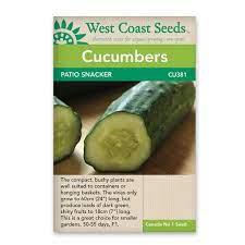 Seeds - Cucumber, Patio Snacker