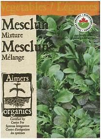 Mesclun French Salad Mix Seed Tape