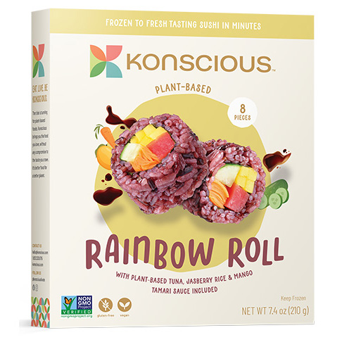 Plant-Based Sushi - Rainbow Tuna Roll