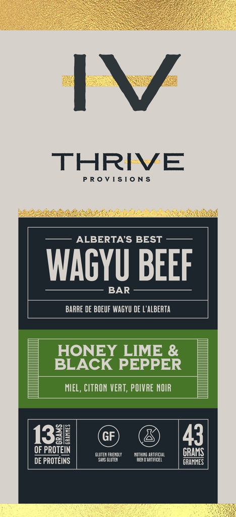 Honey Lime and Black Pepper Wagyu Beef Bar